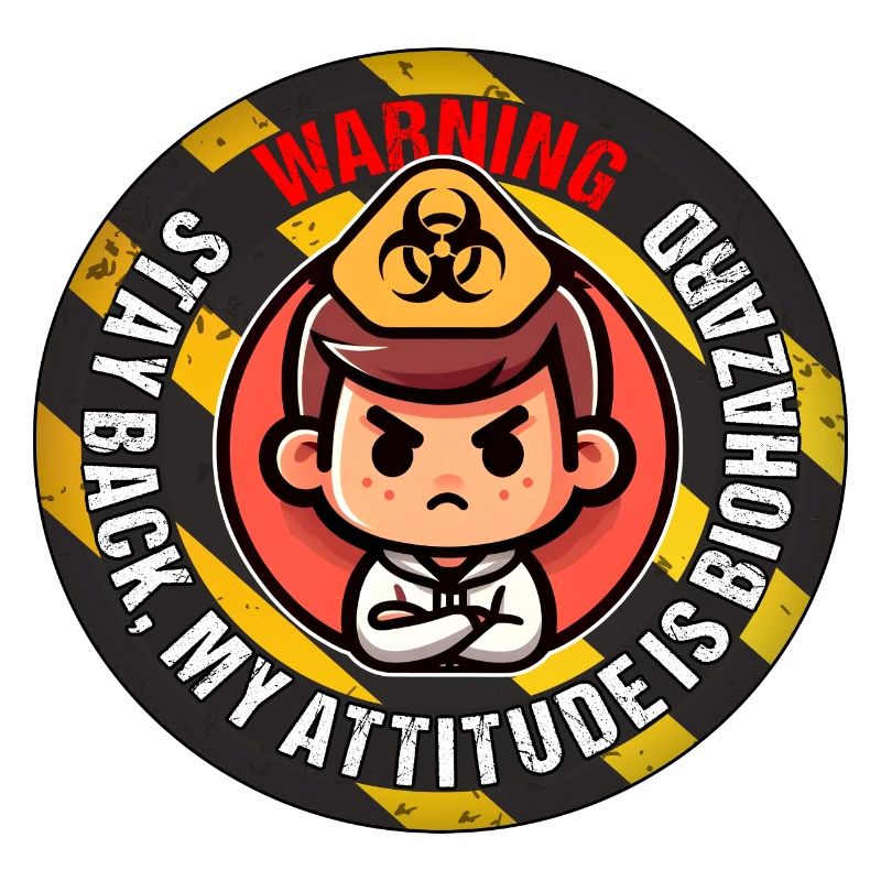 AVERTISSEMENT! RESTEZ EN RETRAIT, MON ATTITUDE EST BIOHAZARD