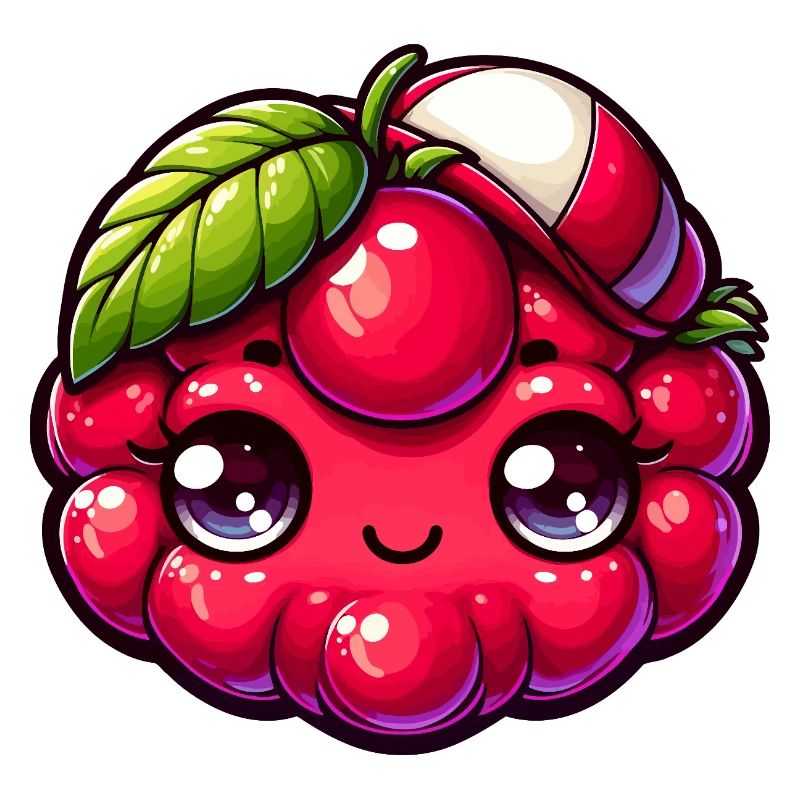 Kawaii Raspberry with Stunning Eyes