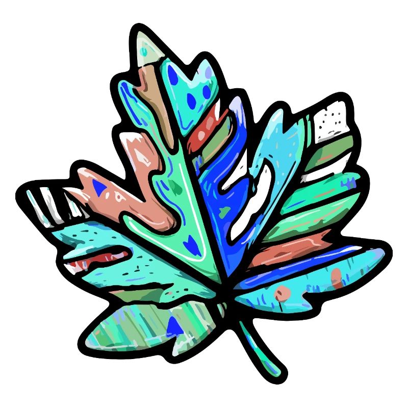 Maple Leaf Colorful Symbol
