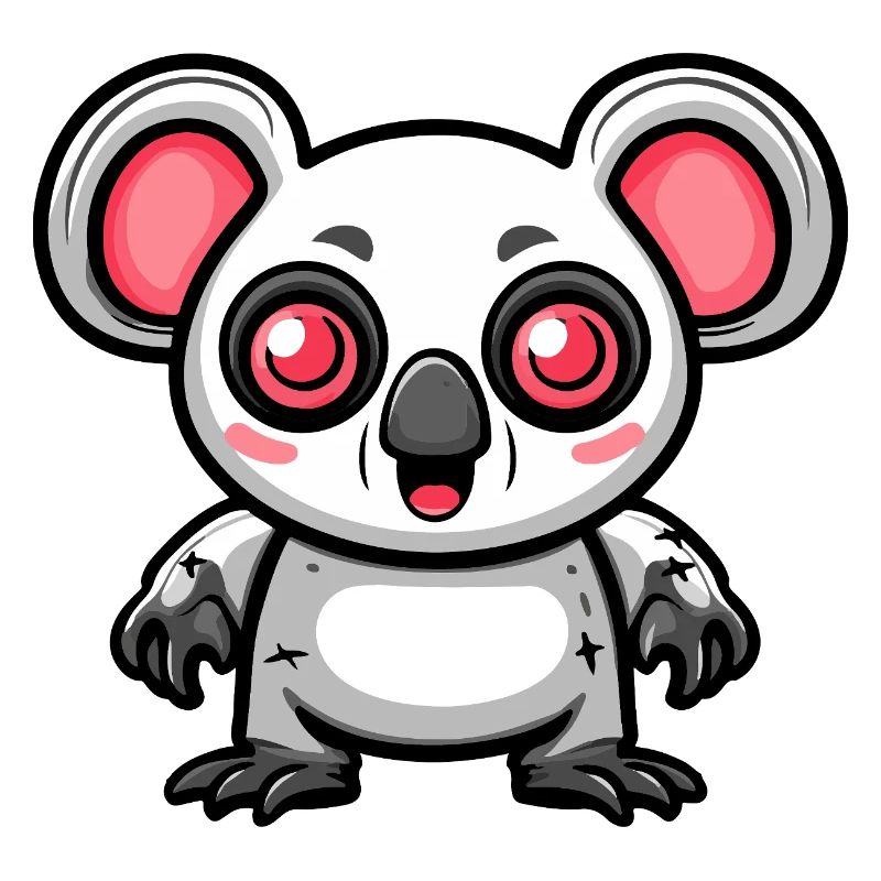 Koala Halloween Bande Dessinée Drôle