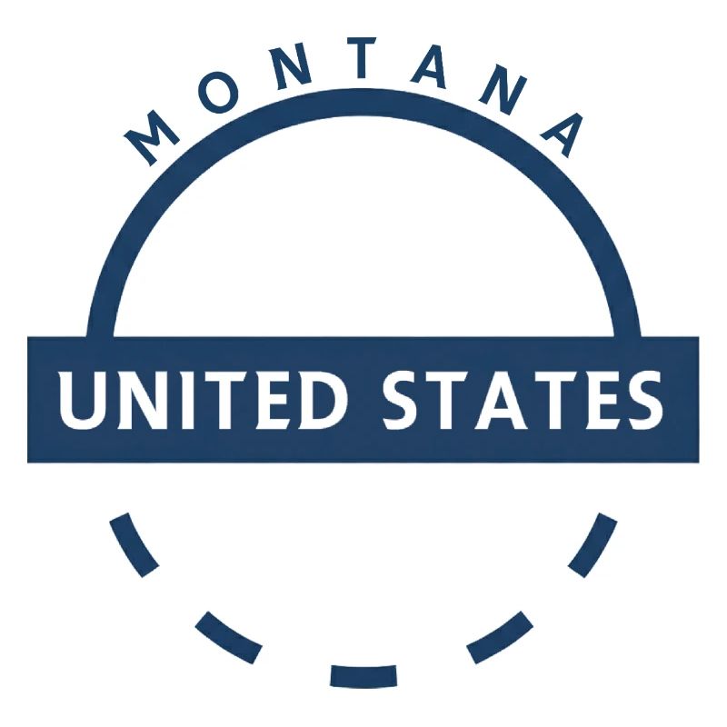 Montana US Emblem Round Ring
