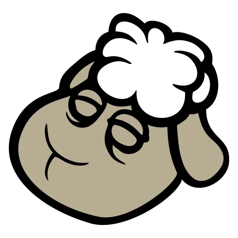 sheep face sad tired exhausted sleeping sweet