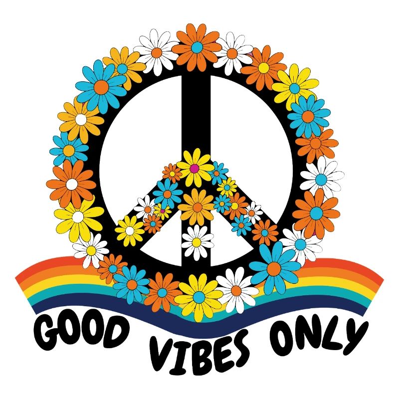 Flower Power Peace – Goood Vibes Only
