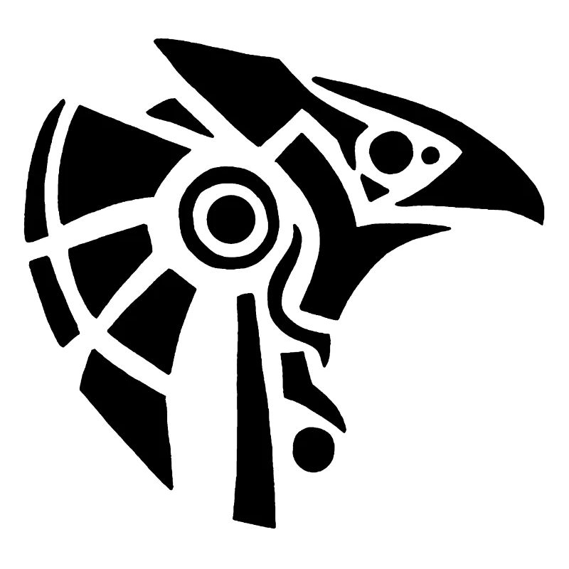 Dieu égyptien Horus (noir)