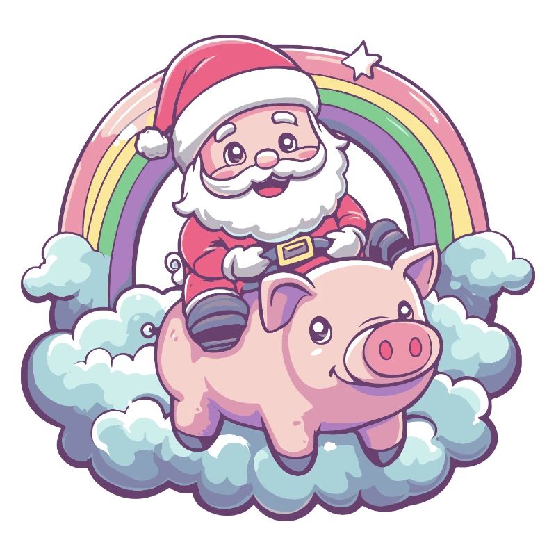 Cochon Père Noël Noël
