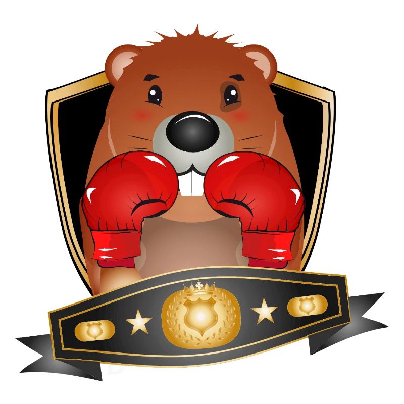 Castor de boxe – Motif de boxeur drôle