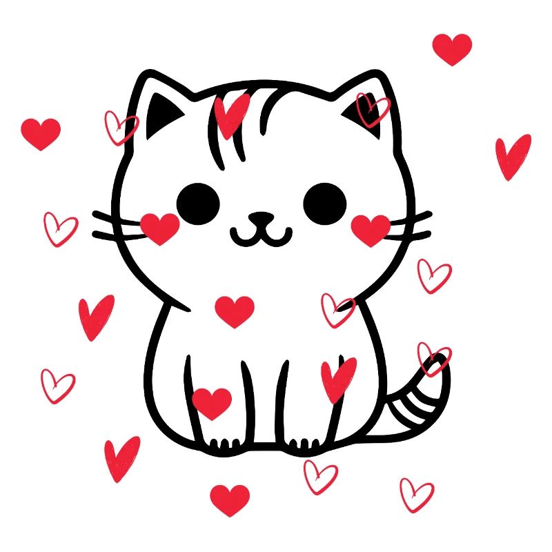 Herz Herz Katze