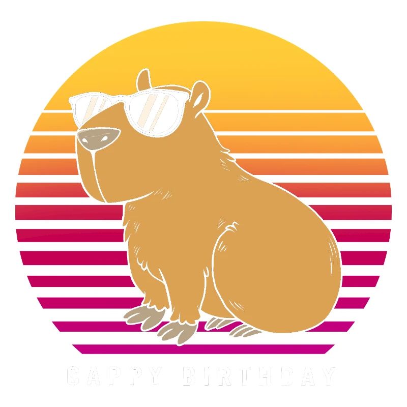 Joyeux anniversaire Capybara Joyeux anniversaire