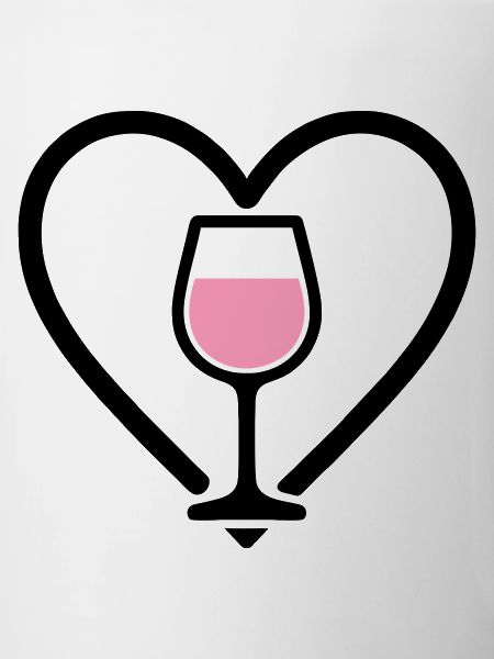 Heart + Rosé Wine – Rosé Lover