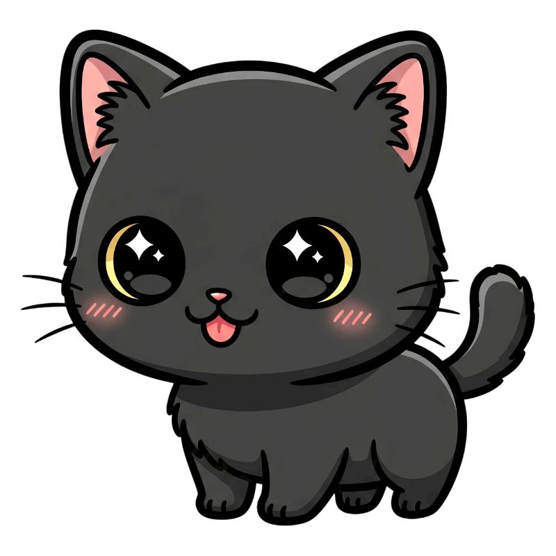 Midnight Kawaii Kitten