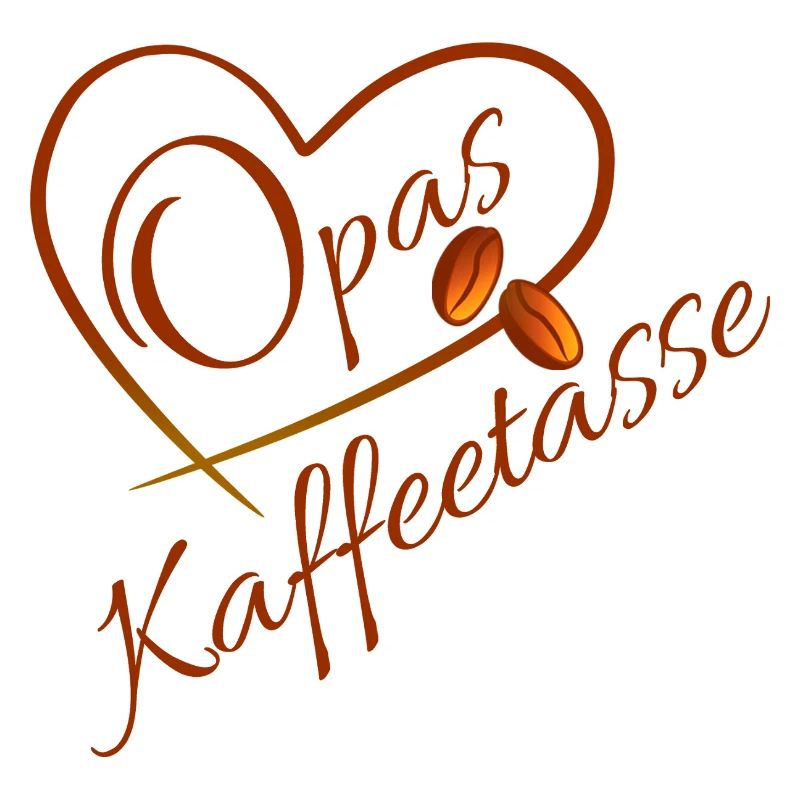 Opas Kaffeetasse Herzdesign