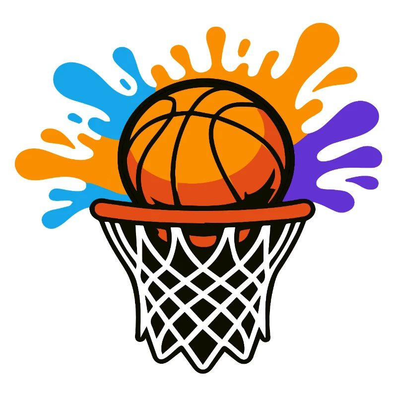 Basketball Splash Dunk Grafikdesign