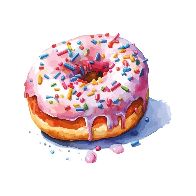 Donut with sprinkles