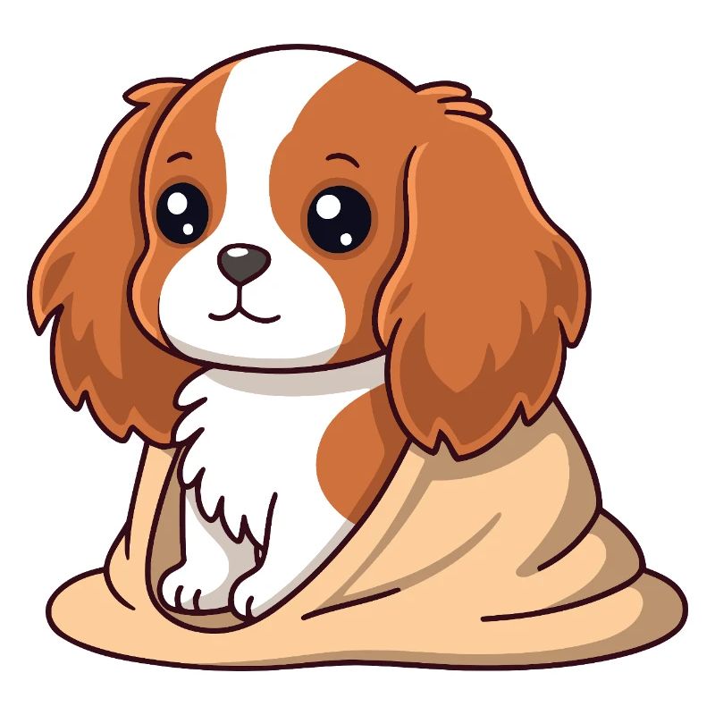 Chien cavalier Douceur Beige