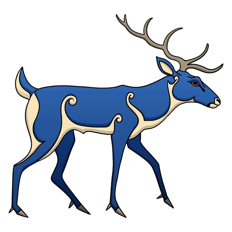 Cerf picte