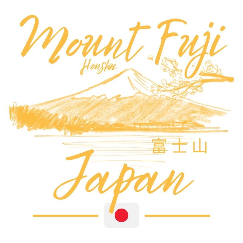 Conception de la mer ensoleillée du mont Fuji