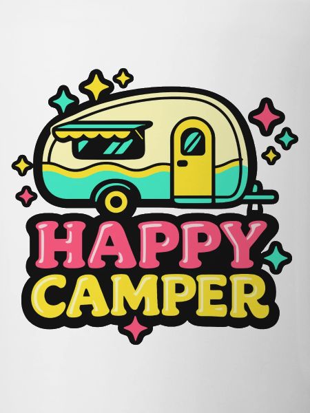 Camping-car rétro joyeux