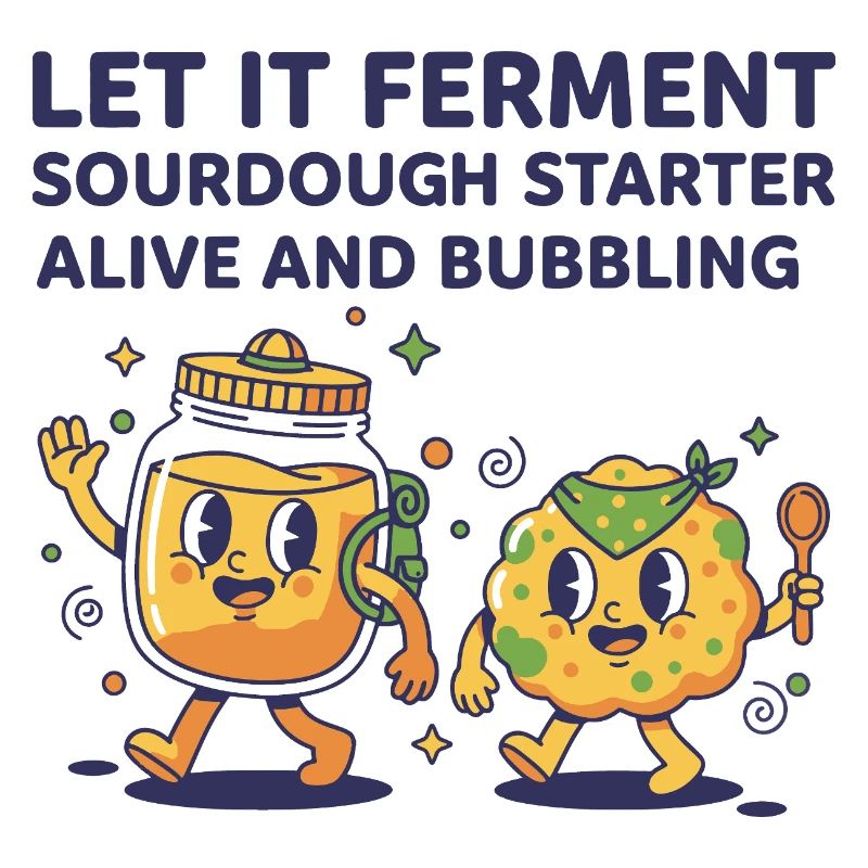 Sourdough Let It Ferment Starter Alive