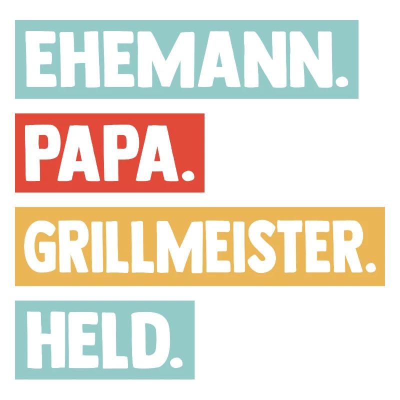 Grill Master Dad Father Hero BBQ Men