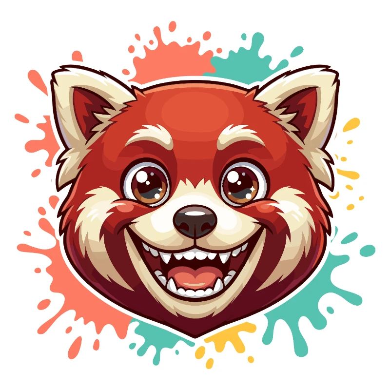 Roter Panda Spritzer