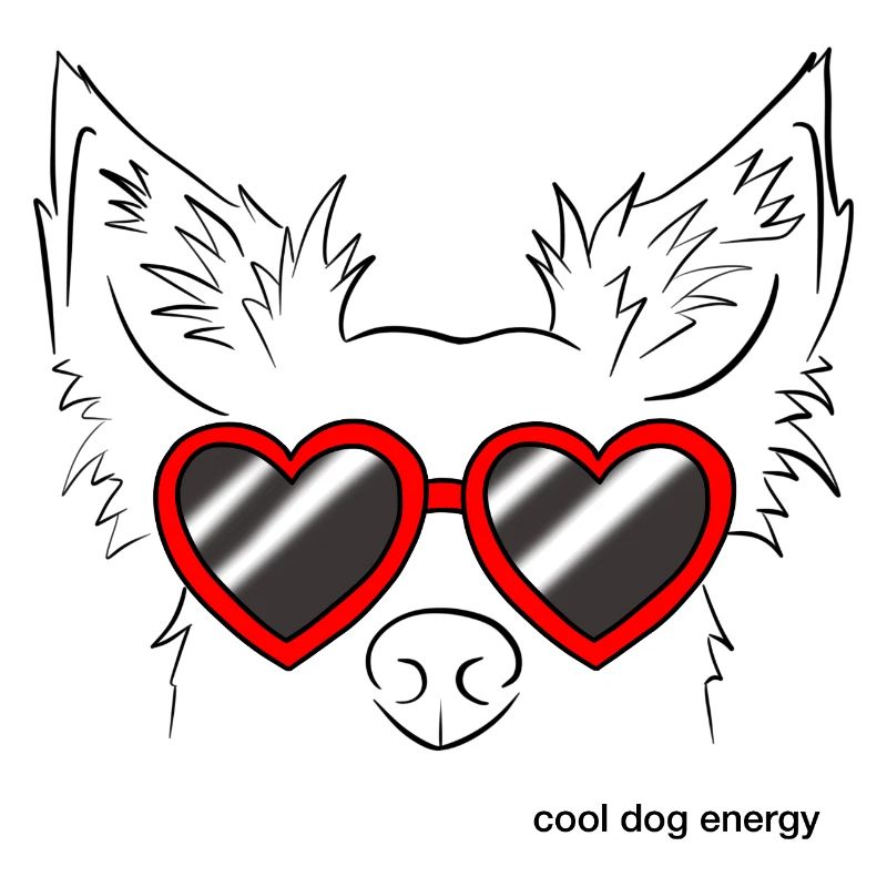 Énergie cool de chien