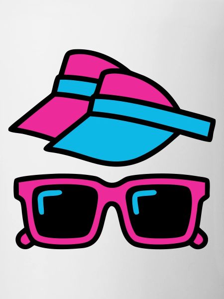 80s Sun Visor Glasses Set