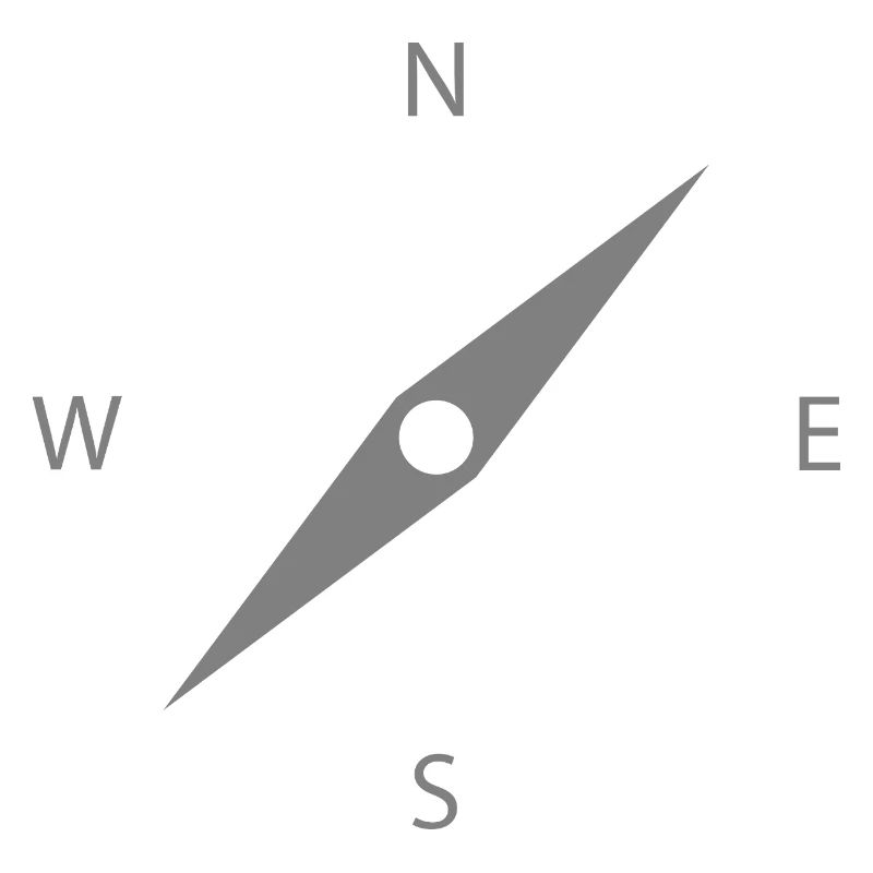North Star Compass Illustration