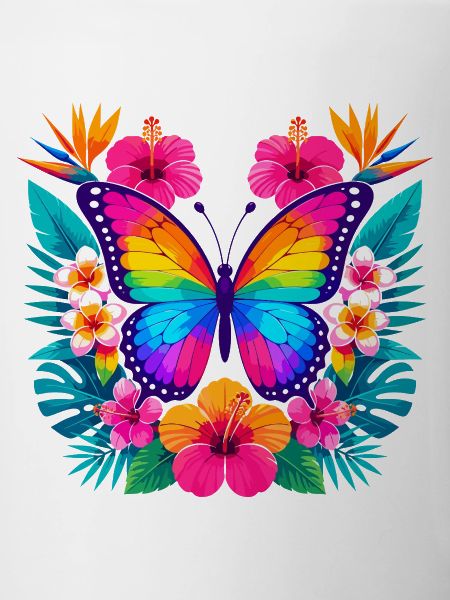 Bunter Tropen-Schmetterling