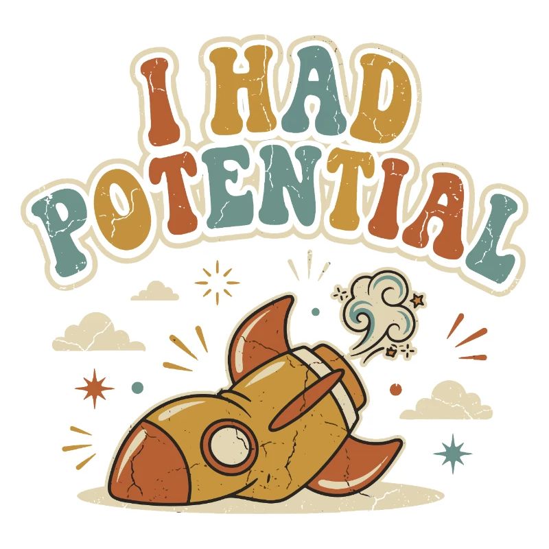 Ich hatte Rocket Potential Retro-Humor