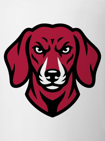 Dackel Maskottchen Logo