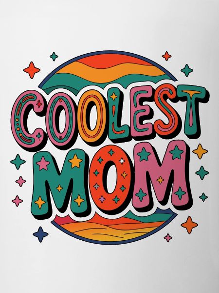 Coolste Mama Retro Regenbogen