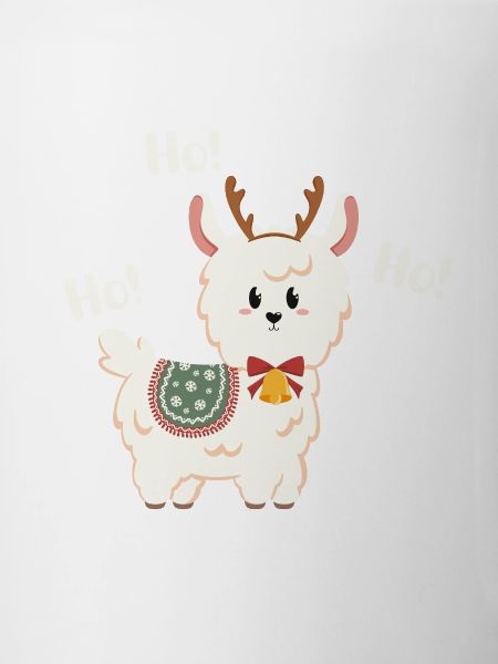 Weihnachtslama mit Glocke