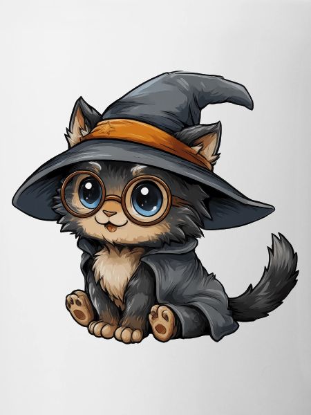 Katzenzauberer mit Brille