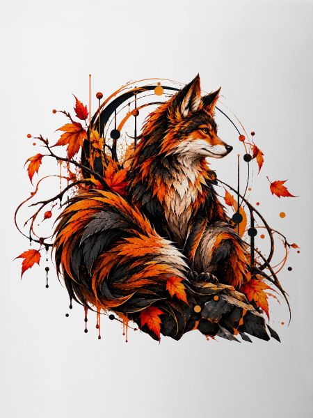 Der majestätische Herbstfuchs