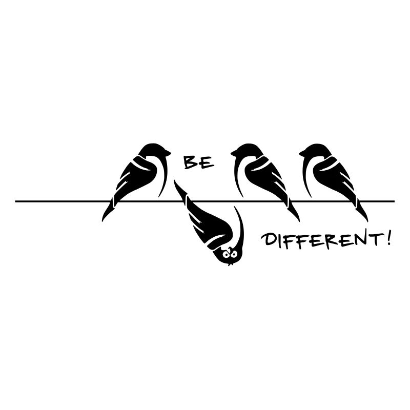 moineau "être différent"