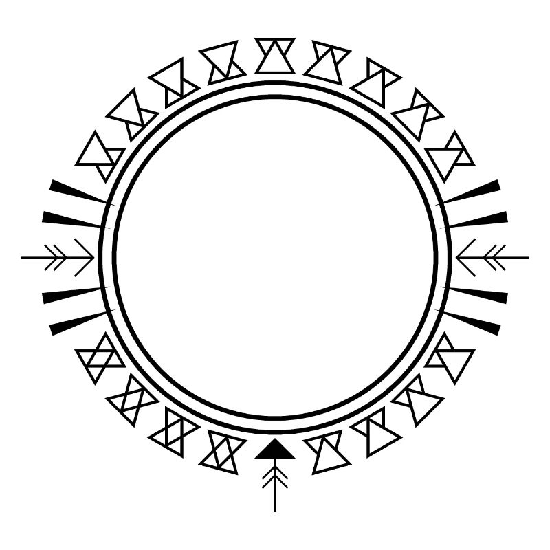 Aztec Triangle Ornament