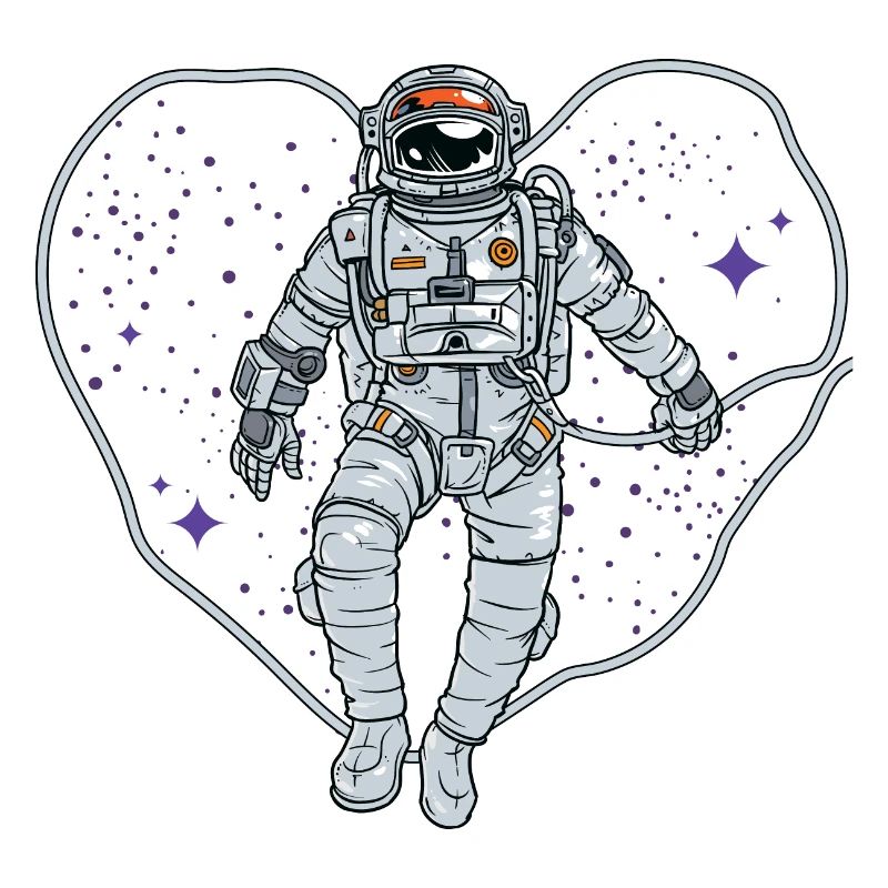 Outer space heart