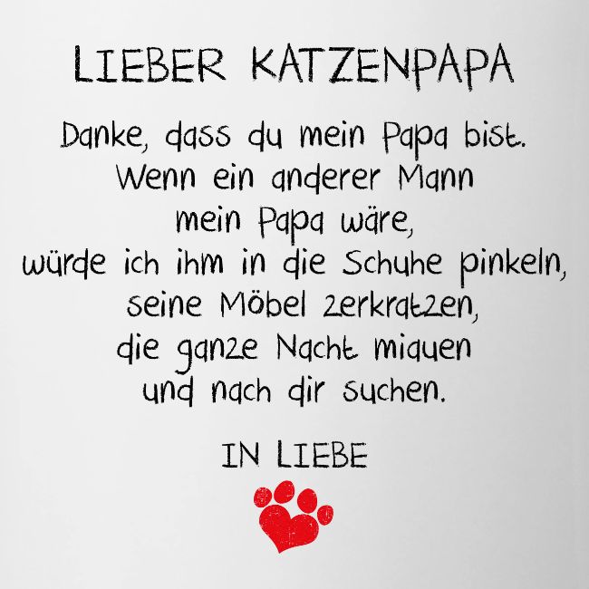 Lieber Katzenpapa