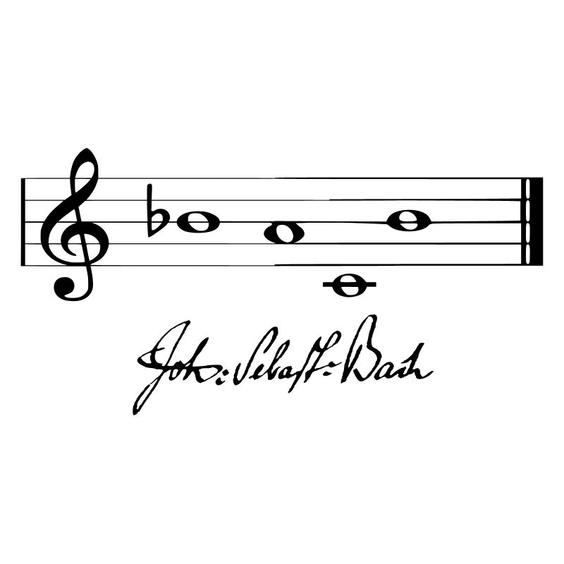 Notes de musique: «BACH»