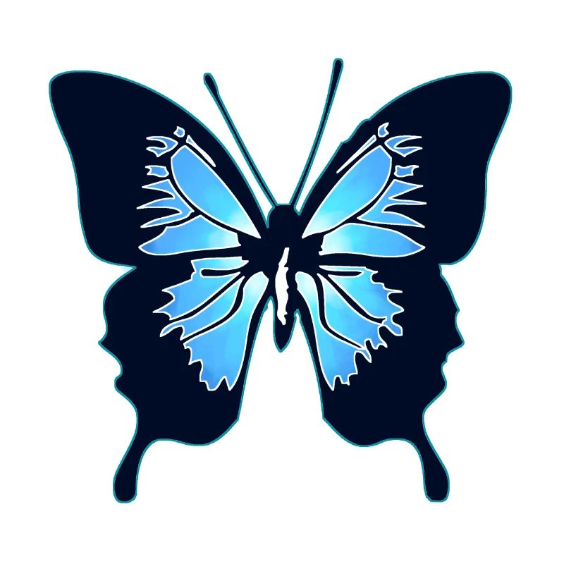 Papillon bleu