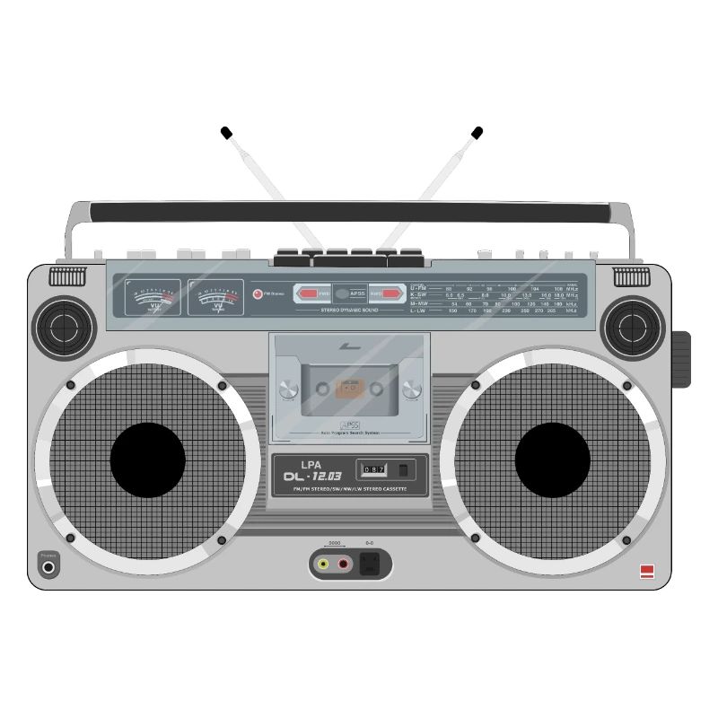 Ghetto blaster rétro