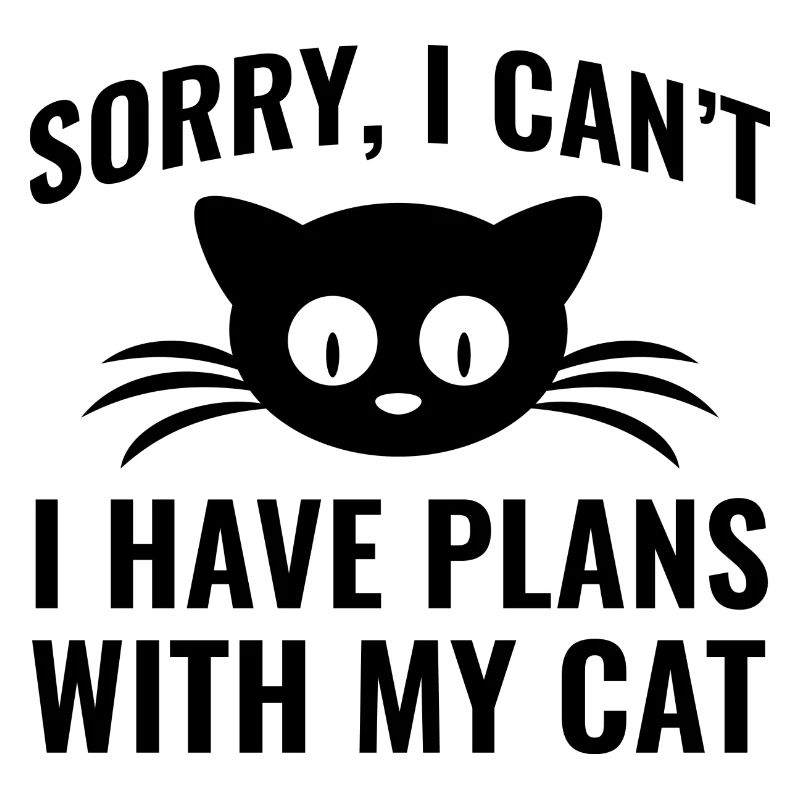 Désolé, je ne peux pas avoir de plans avec mon chat