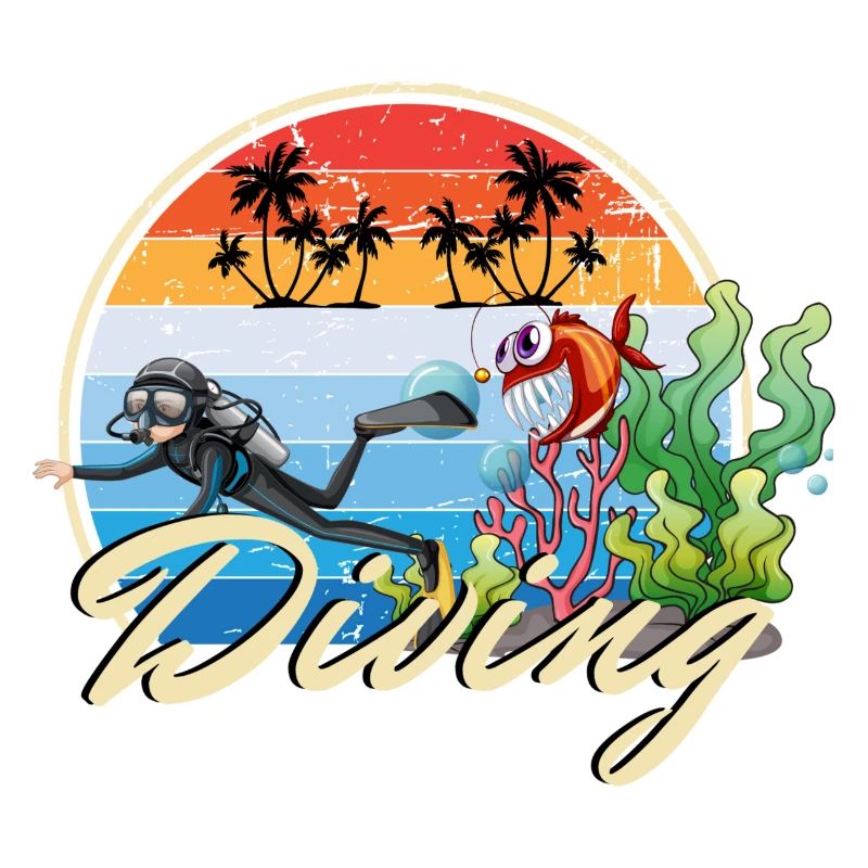 Diving Tauchen Taucher lustig witzige Geschenkidee