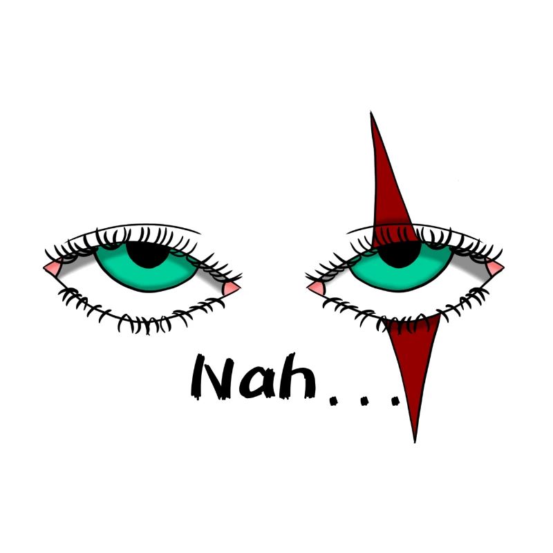 Augen mit einer Narbe