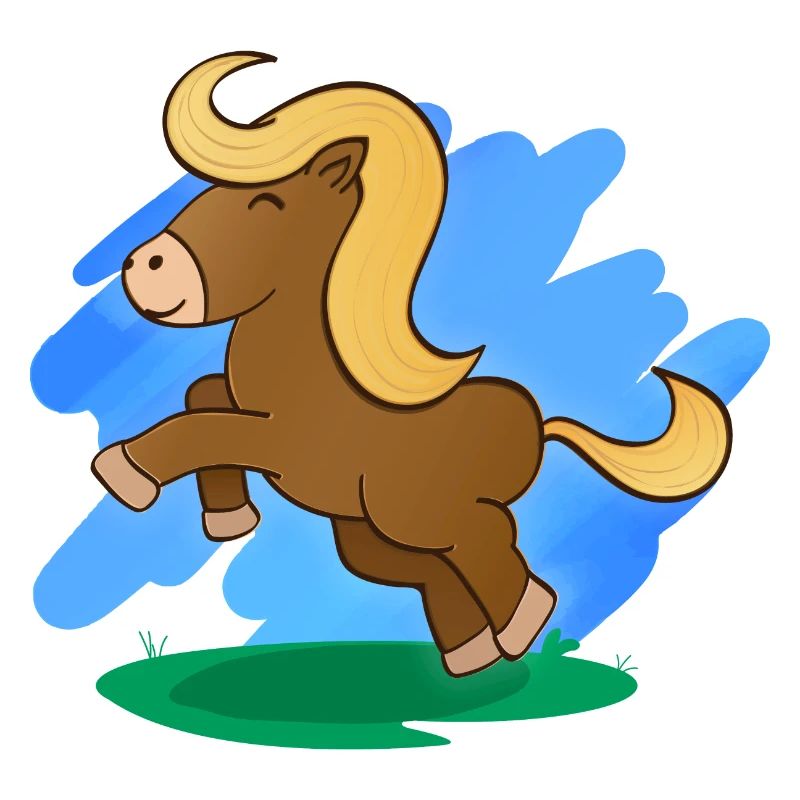 Pferd (Pony) & Landschaft