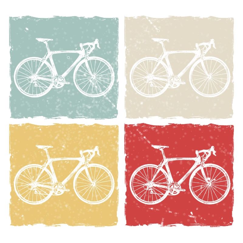 Vélo Cycliste Roue Rétro Vélo de Route