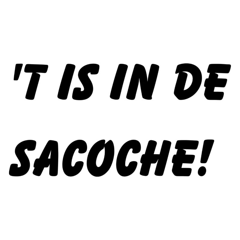 ́t est dans le sacoche. Chemises en dialecte anversois