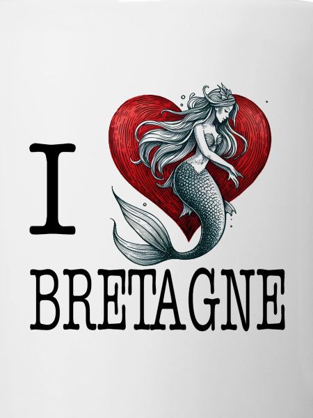 I Love Brittany Mermaid Heart