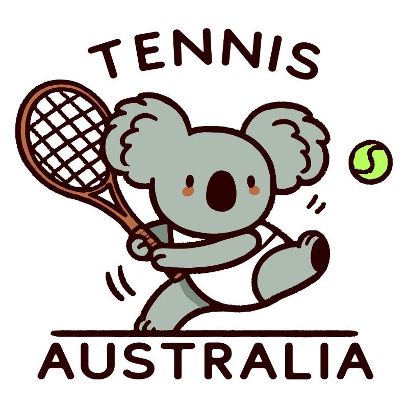 Tennis Australie Koala mignon