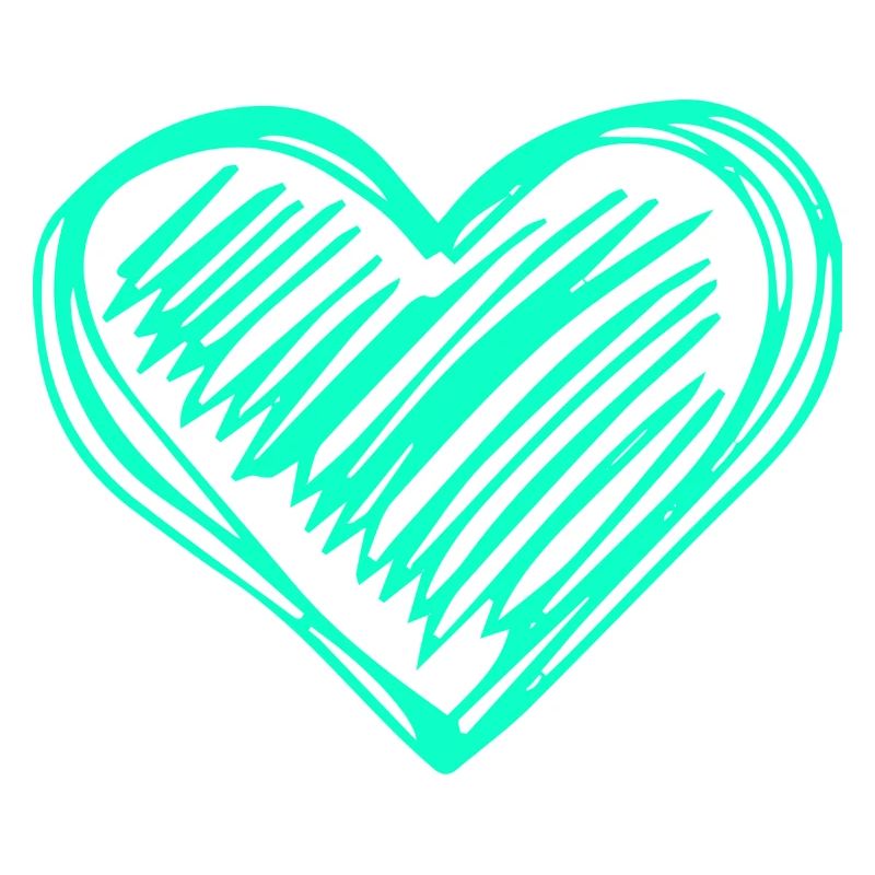 Liebe türkis
